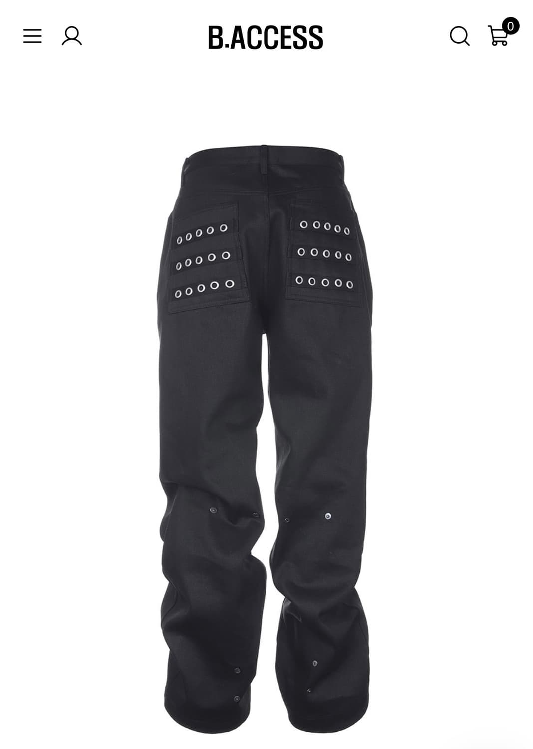 B.access 스터드바지 1사이즈 새상품 상품이미지1