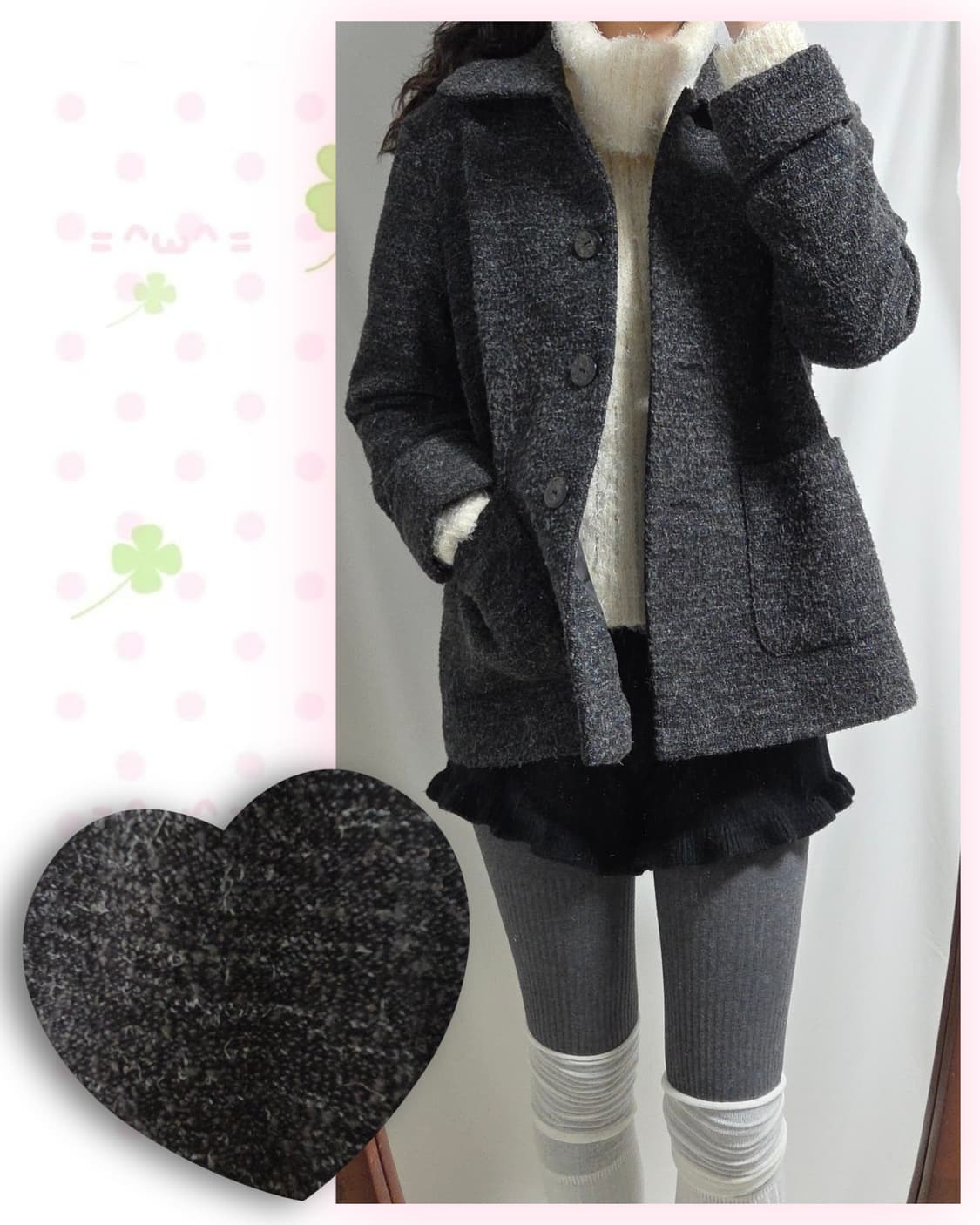 챠콜 울 보카시 자켓 상품이미지1