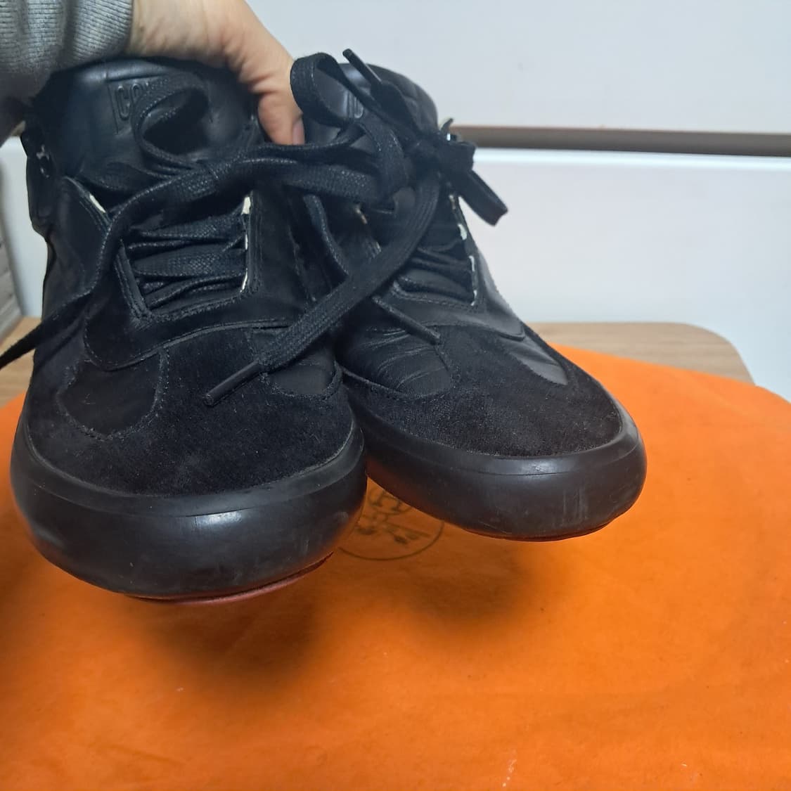 캠퍼 남성 블랙 가죽 스니커즈 42(약 265~270) 상품이미지9