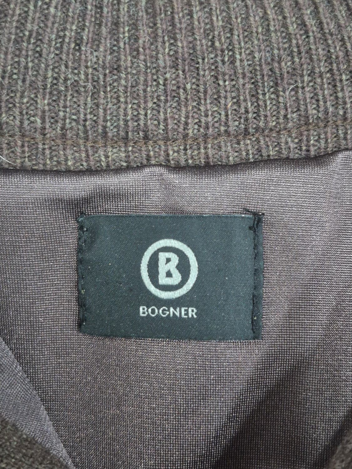 보그너 모100% 하프넥 방풍 니트 그린컬러 남성 105사이즈 상품이미지5