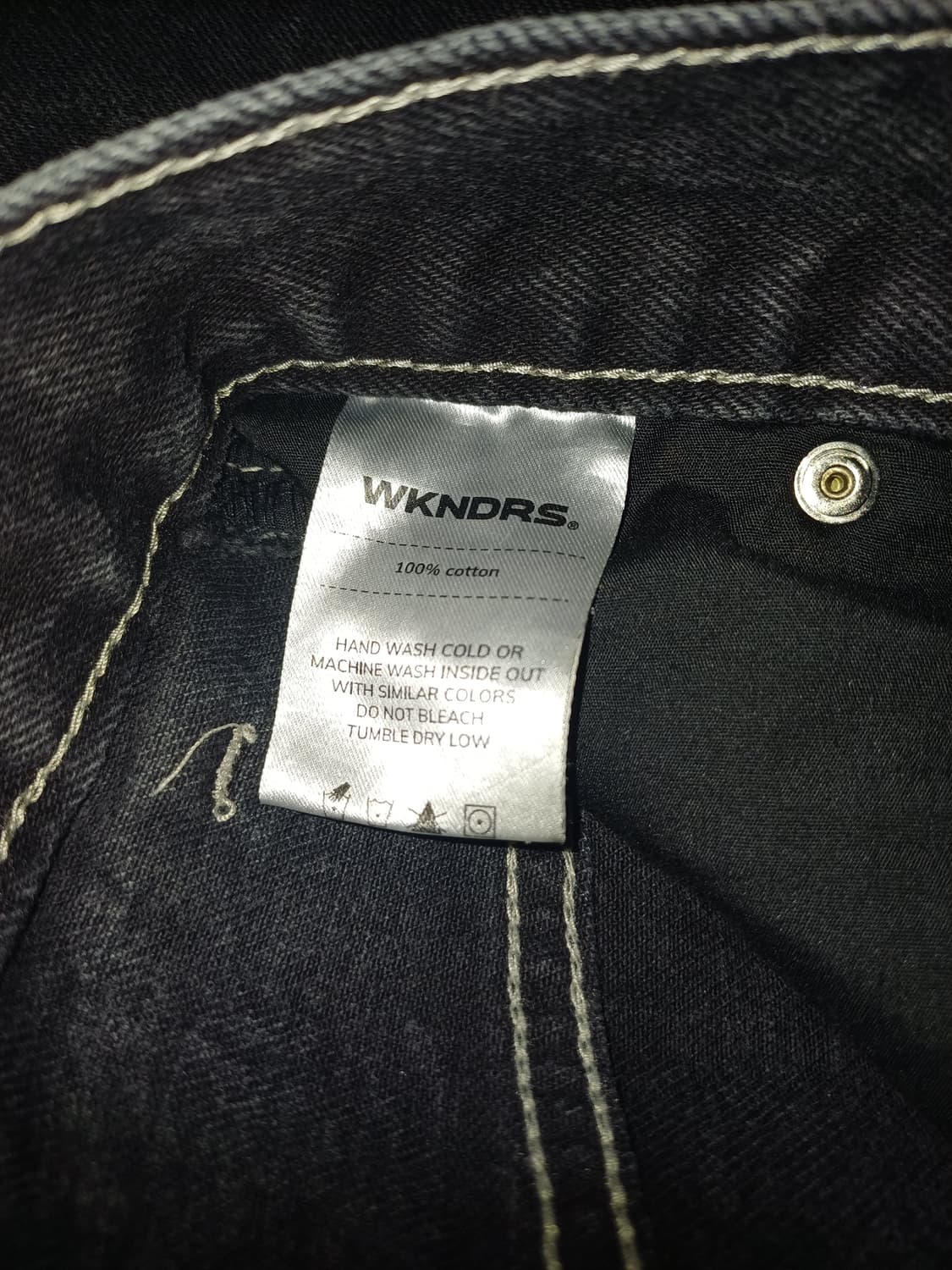 위캔더스 카펜터 데님 와이드 팬츠 m 상품이미지5