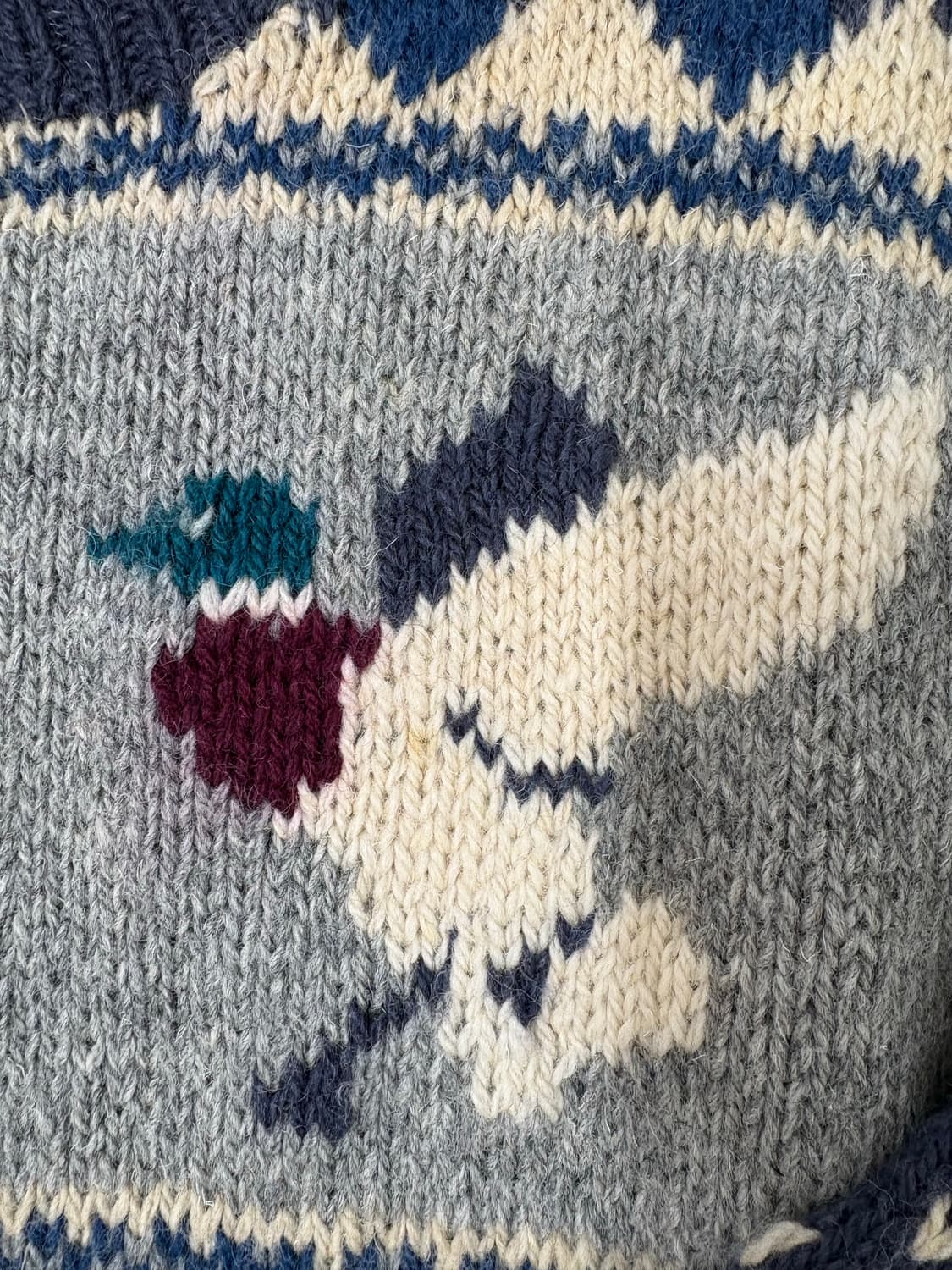 80‘s Wool rich Mallard Duck wool sweater 상품이미지4