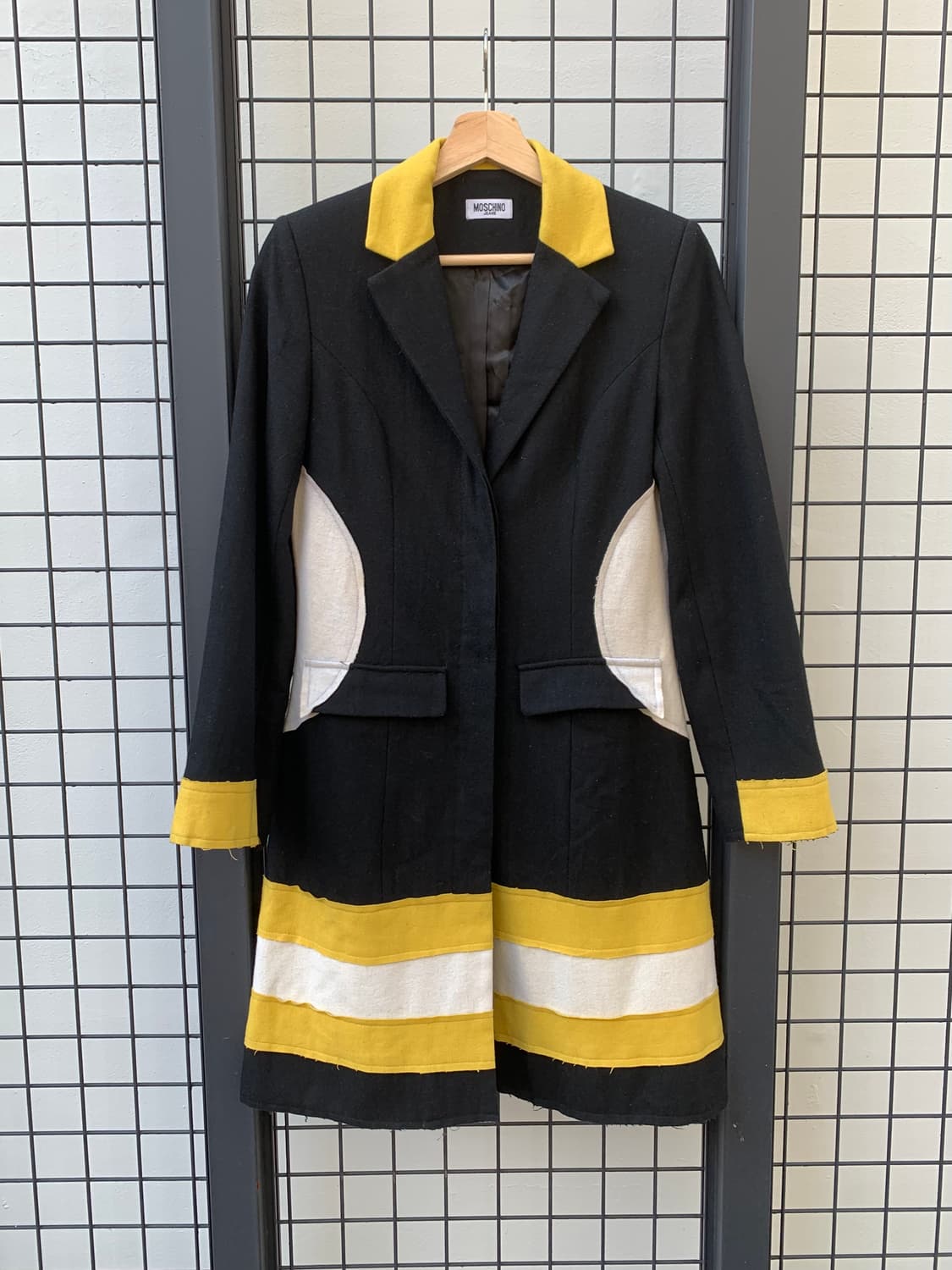 모스키노 컬러 블로킹 코트 상품이미지1