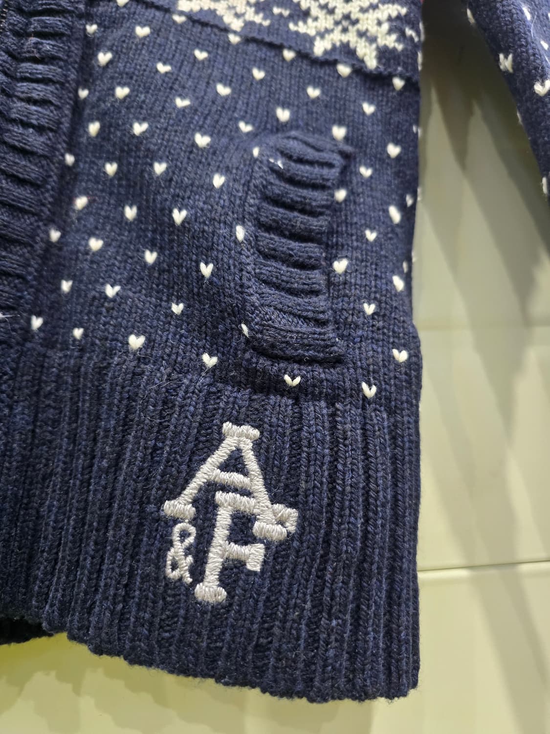 Abercrombie & Fitch 니트 후드집업 S 상품이미지2