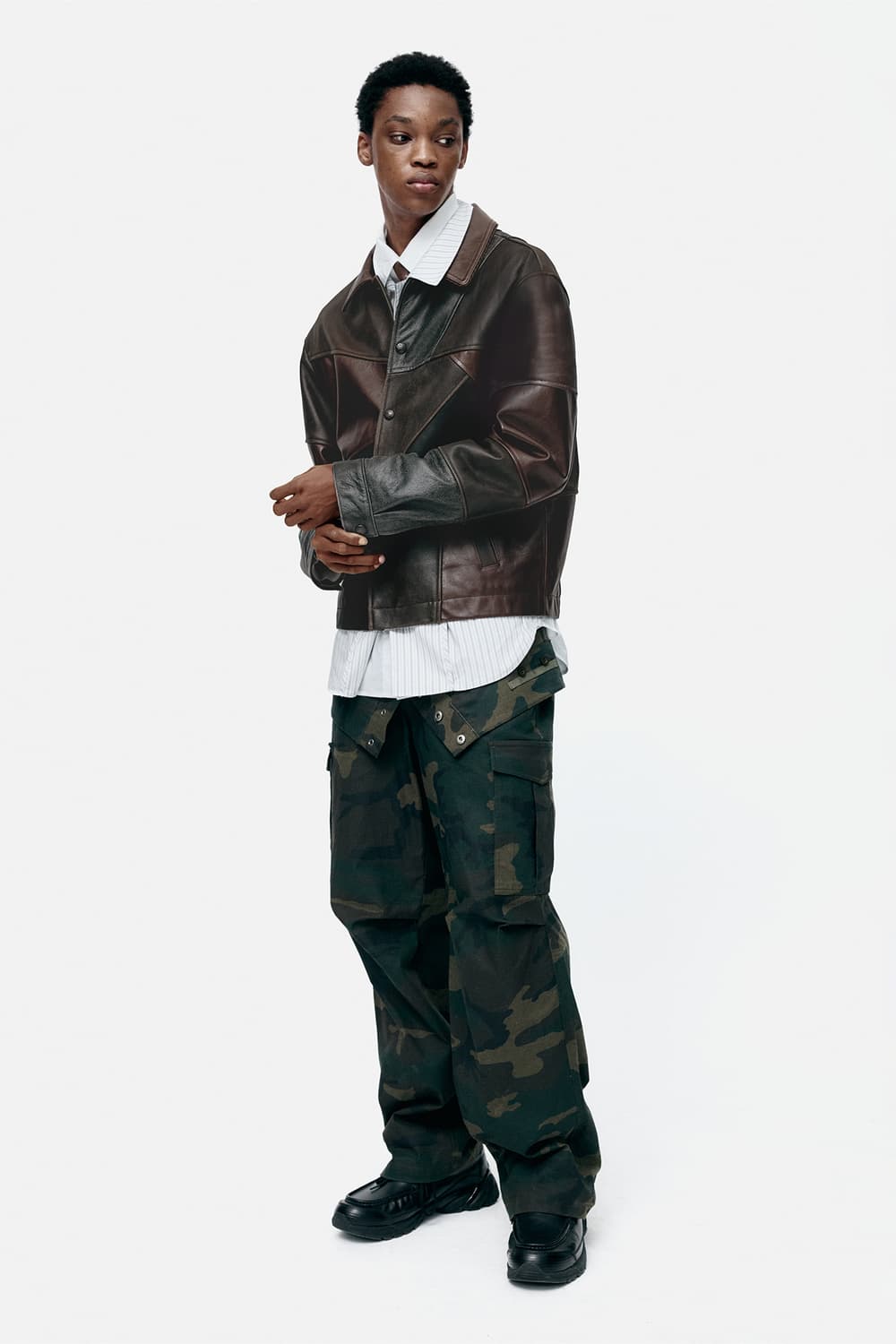 앤더슨벨 PATCHWORK LEATHER JACKET 상품이미지2