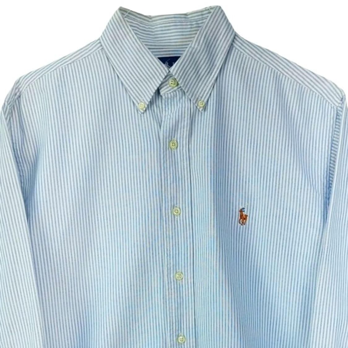 [폴로 랄프로렌] 포니 로고 자수 스트라이프 셔츠 M19440 상품이미지4