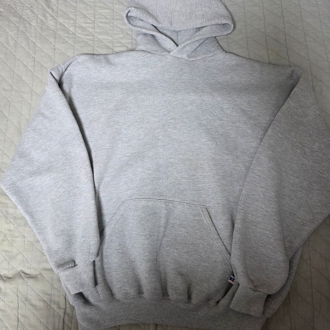 [XXL] 90s 빈티지 러셀 애슬레틱 후드 라이트 그레이 굿컨디션 상품이미지1