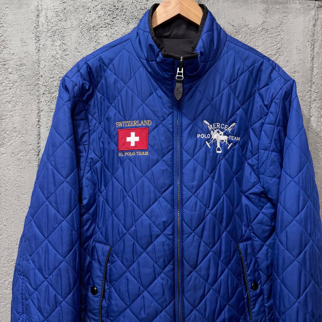 랄프로렌 폴로 스위스 레이싱 리버시블 퀼팅 자켓 (M)  상품이미지1