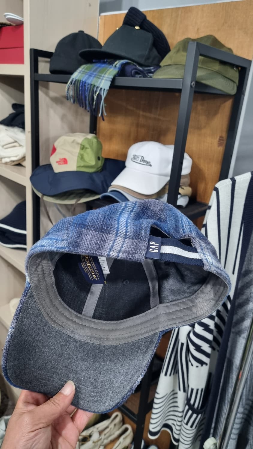 펜들턴 x GAP (겨울용) 체크볼캡 공용 울100% 상품이미지4