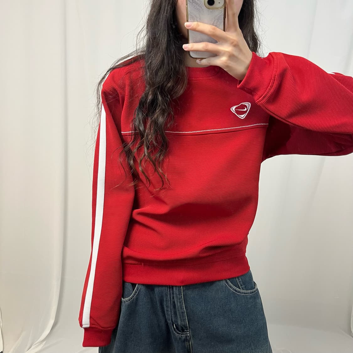 Nike red jersey sweatshirt  상품이미지3
