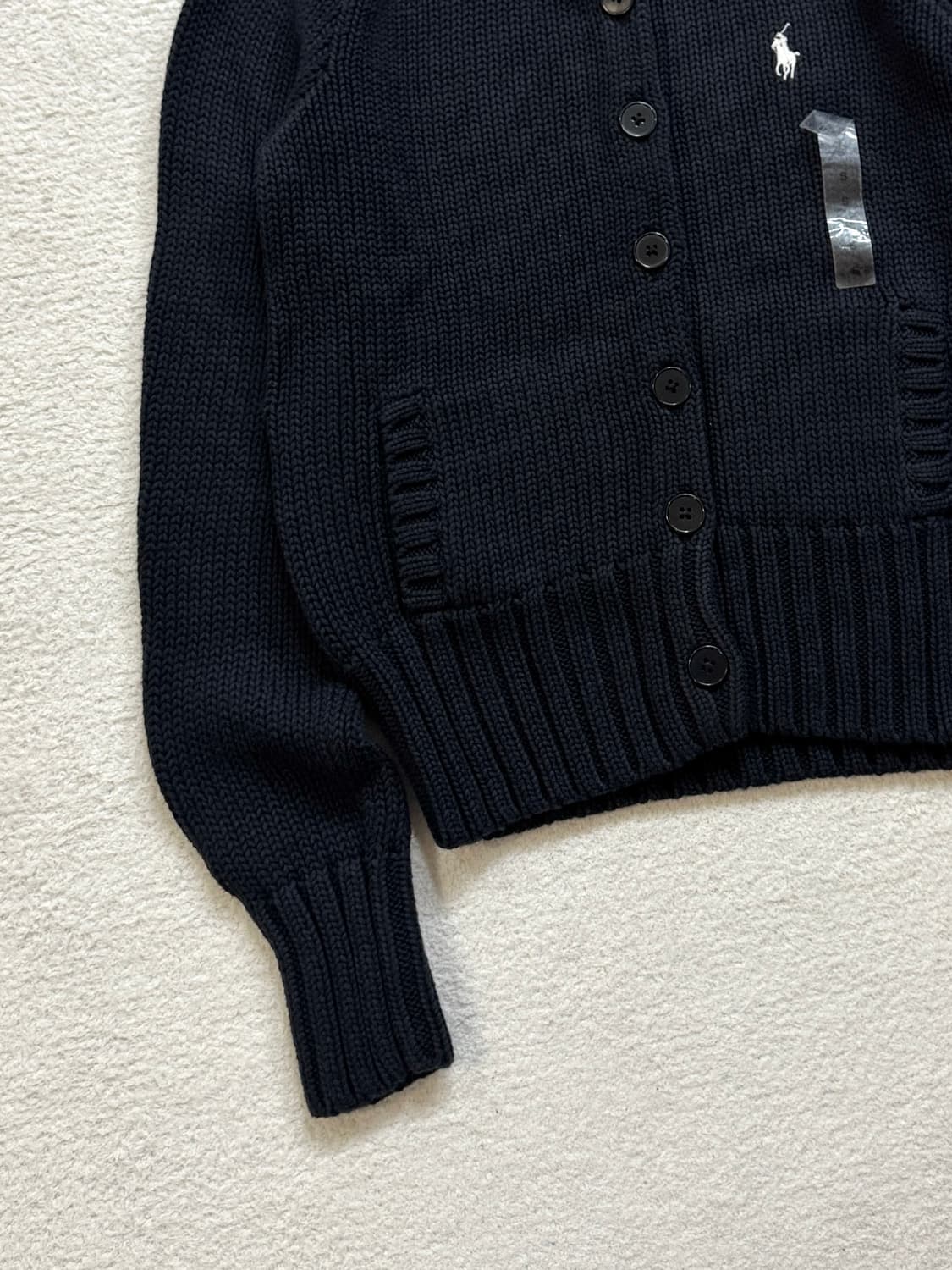 폴로 블랙 니트 가디건 상품이미지3