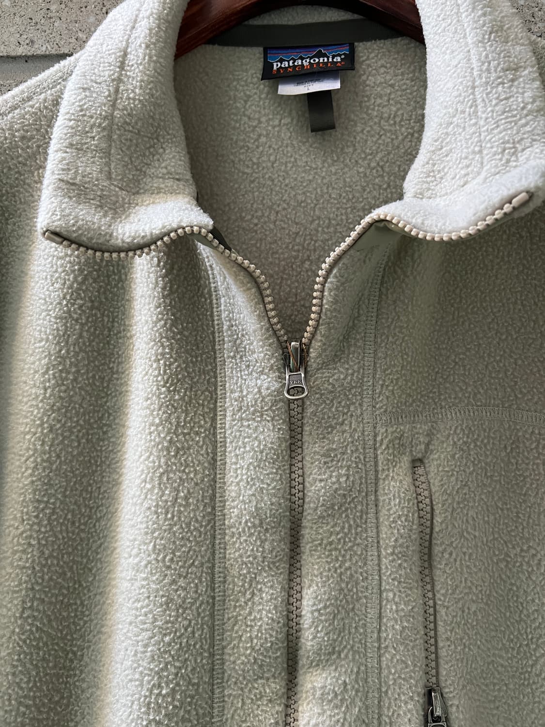[L]00's 파타고니아 신칠라 화이트 플리스 자켓 상품이미지3