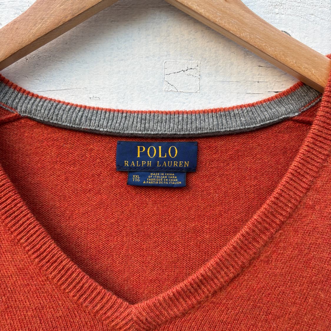 Polo 폴로 울 브이넥 니트 상품이미지3