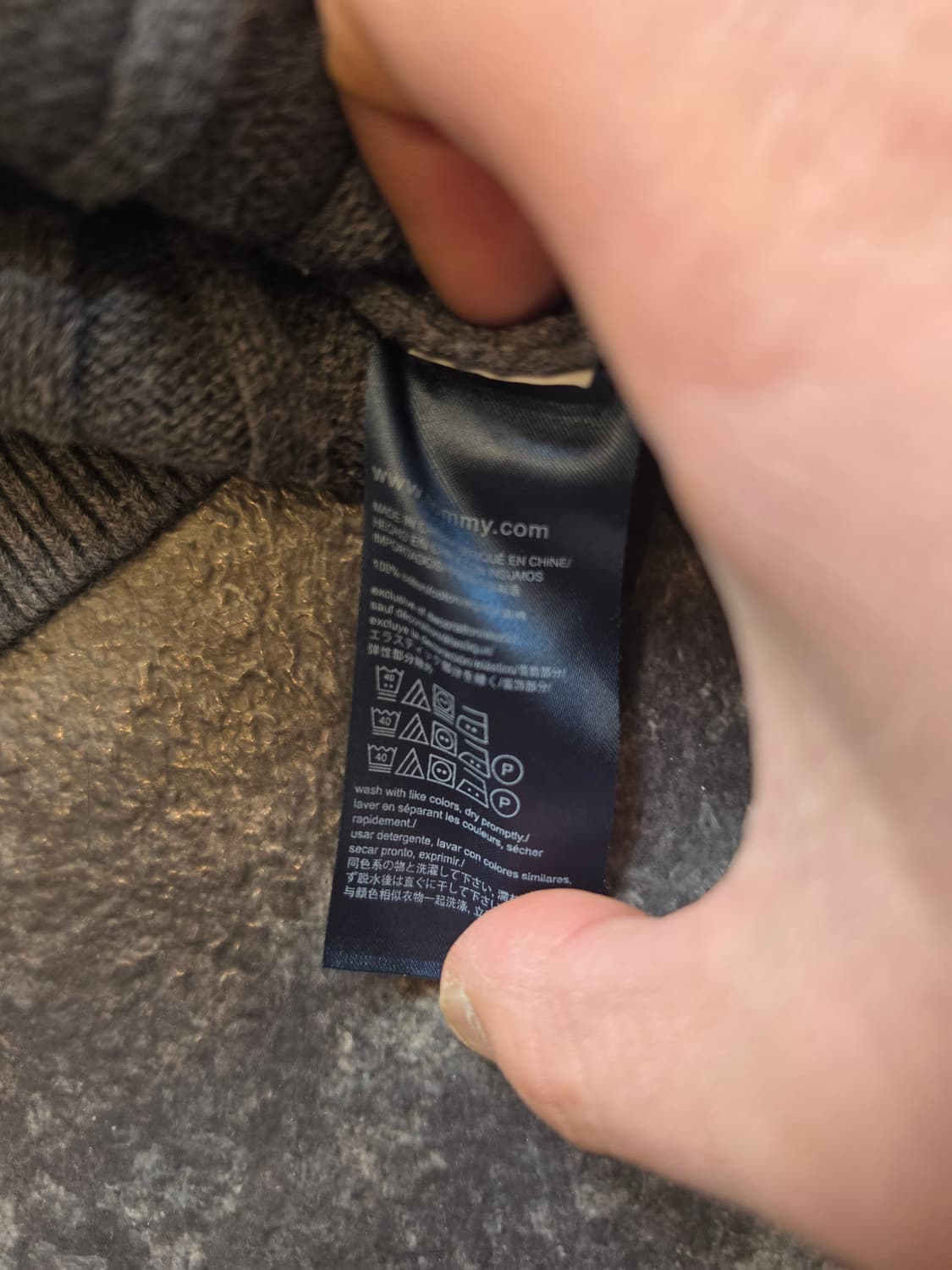 #타미힐피거 #남여공용 크루넥 케이블 니트 스웨터 - S 상품이미지5