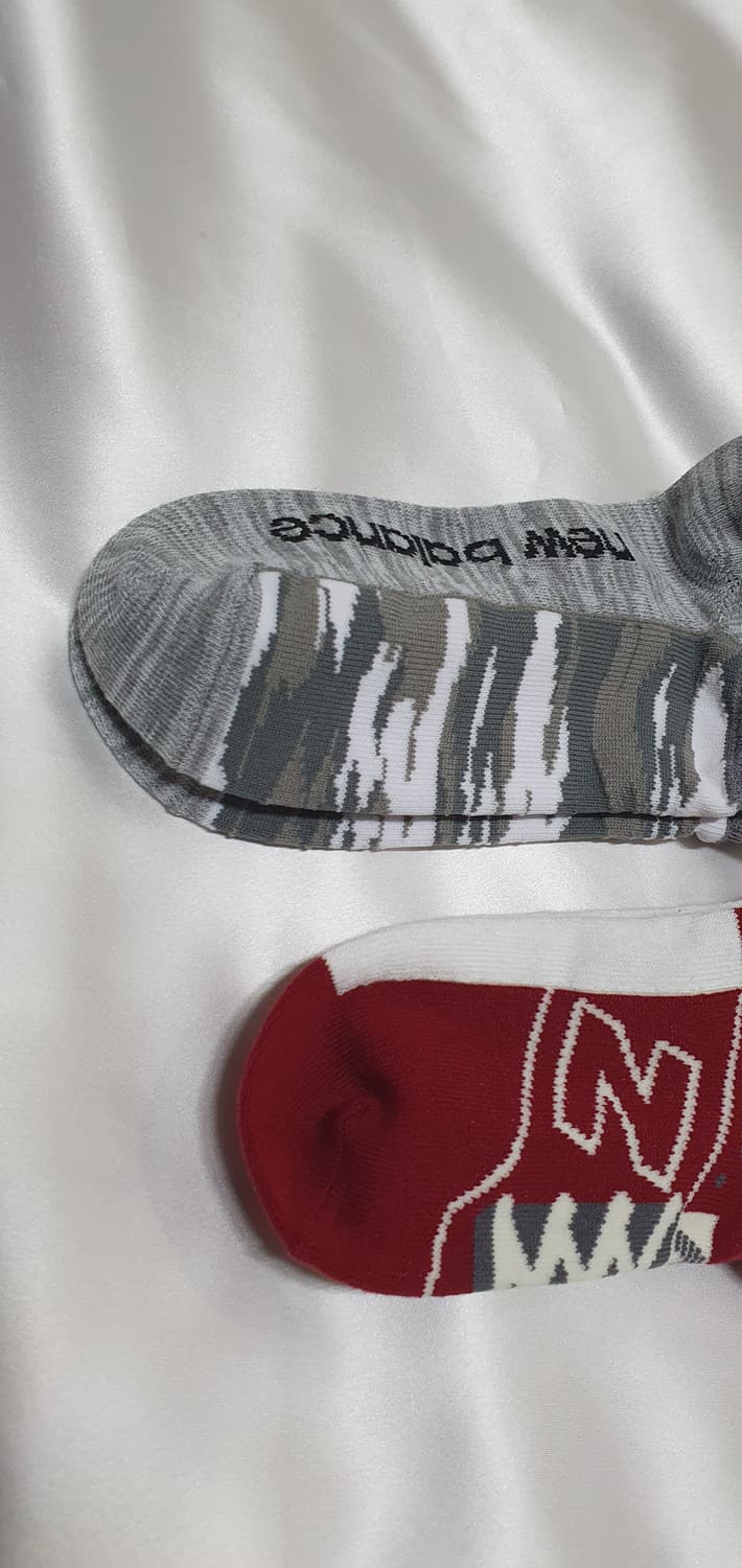 그레이 레드 뉴발란스 숏 단목 양말 상품이미지4