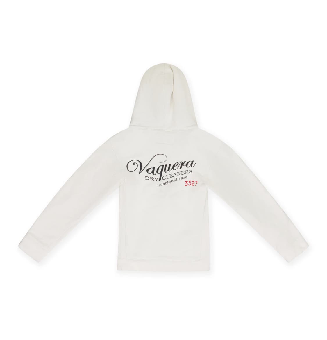 바퀘라 슈렁큰 화이트 후드집업 S 상품이미지2