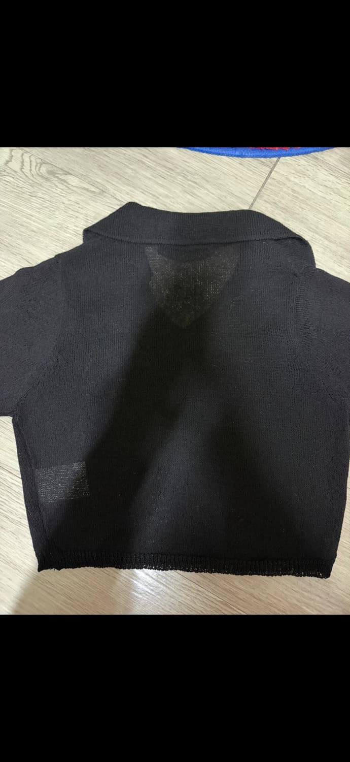 미스치프 블랙 크롭 니트  상품이미지2