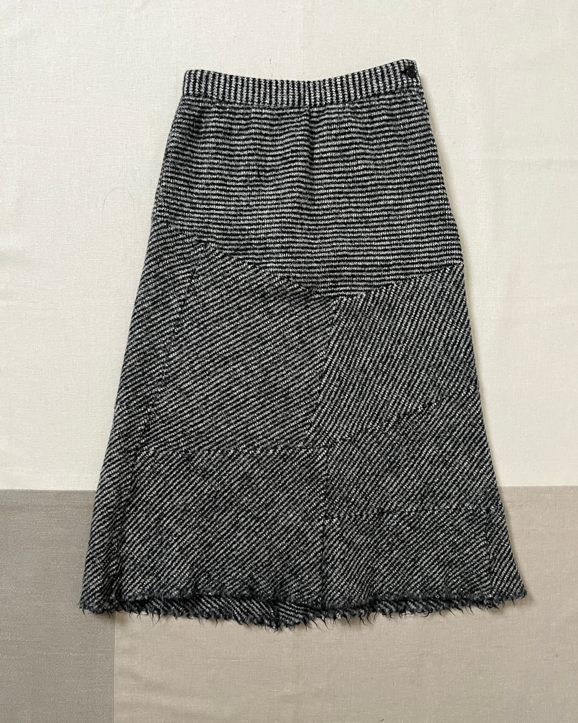 꼼데가르송 트위드 울 트위스트 스커트 comme des garcons  상품이미지1