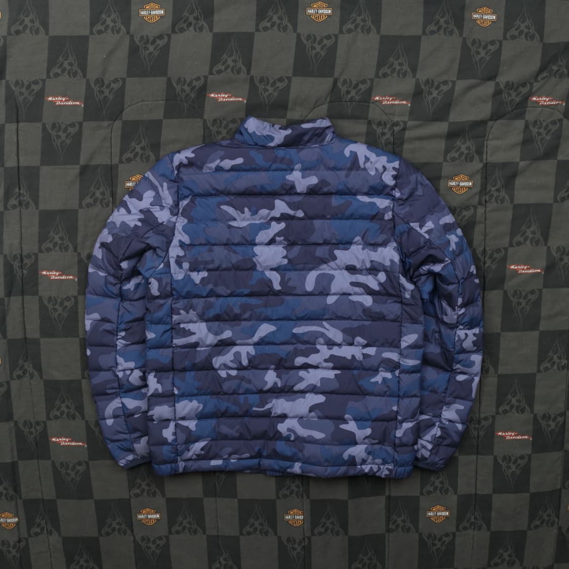 폴로 랄프로렌 블루 카모플라쥬 패딩 L B12 상품이미지5