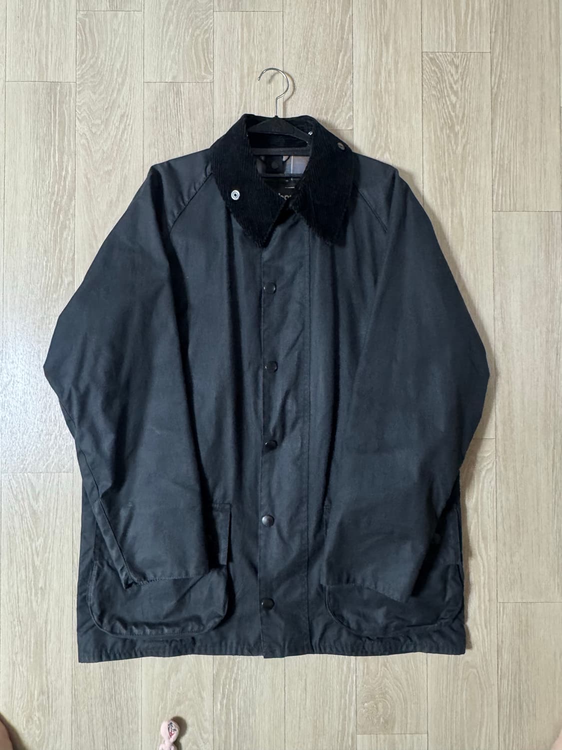 40 바버 뷰포트 왁스 블랙 왁스 자켓 상품이미지1