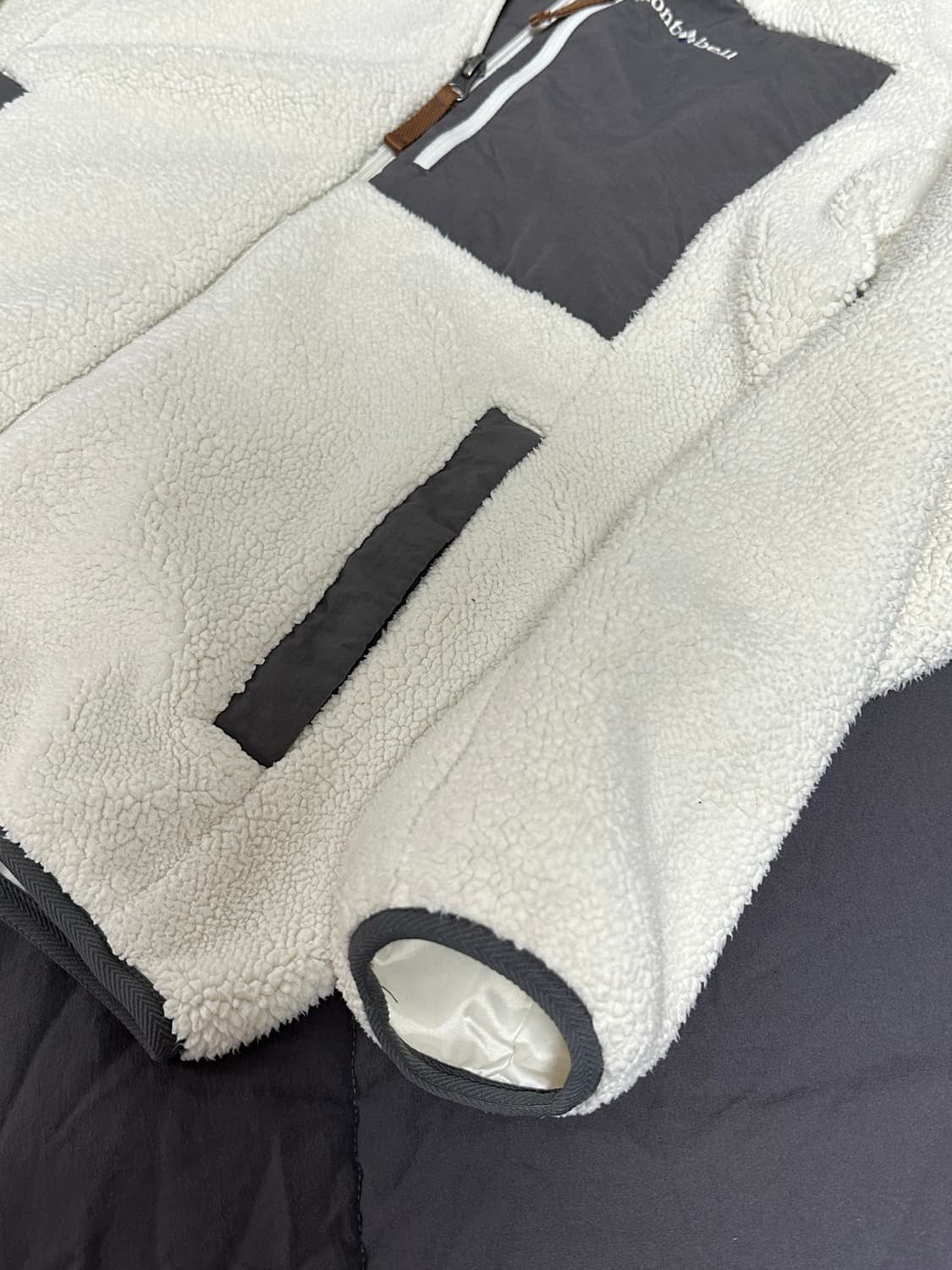 몽벨 후리스  플리스 뽀글이 화이트미디움 상품이미지7