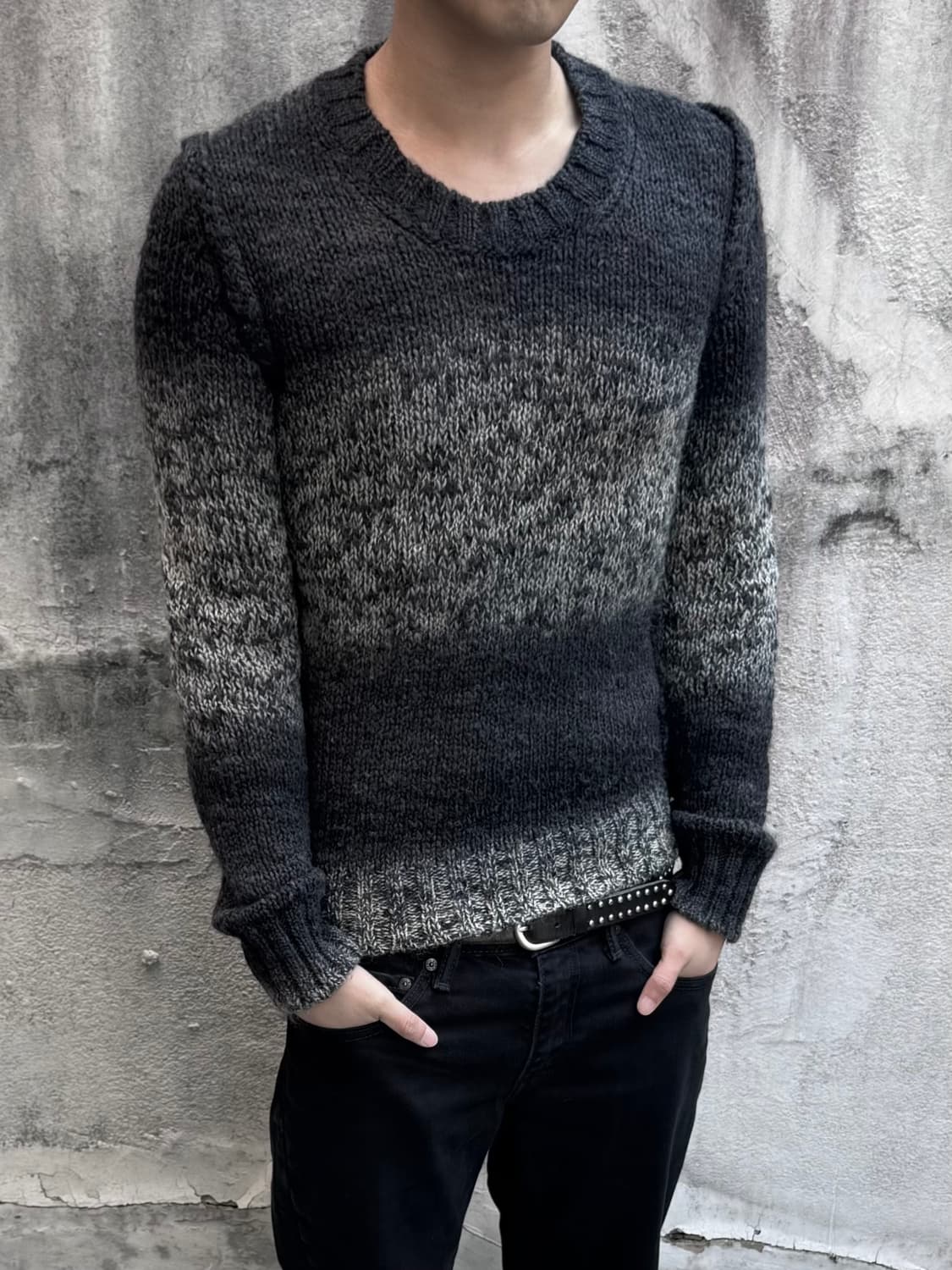 돌체엔가바나 로우게이지 그라데이션 니트 상품이미지3