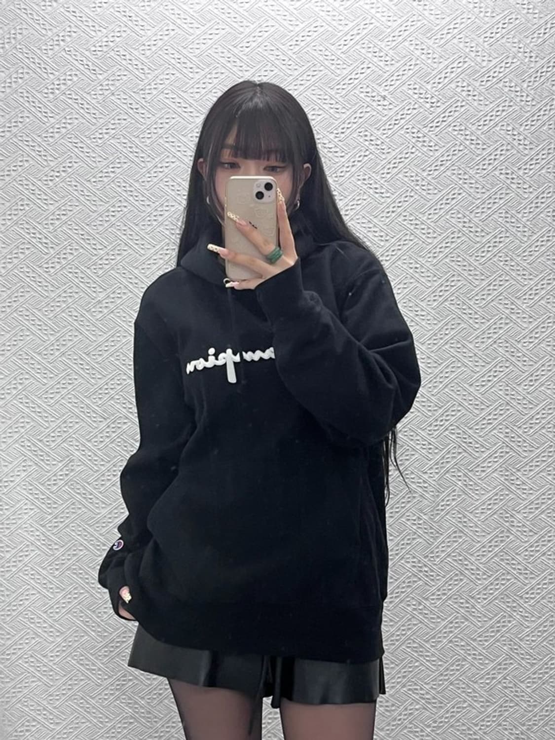 챔피온 리버스위브 올드스쿨 스펠로고 후드티 L C09940 상품이미지2