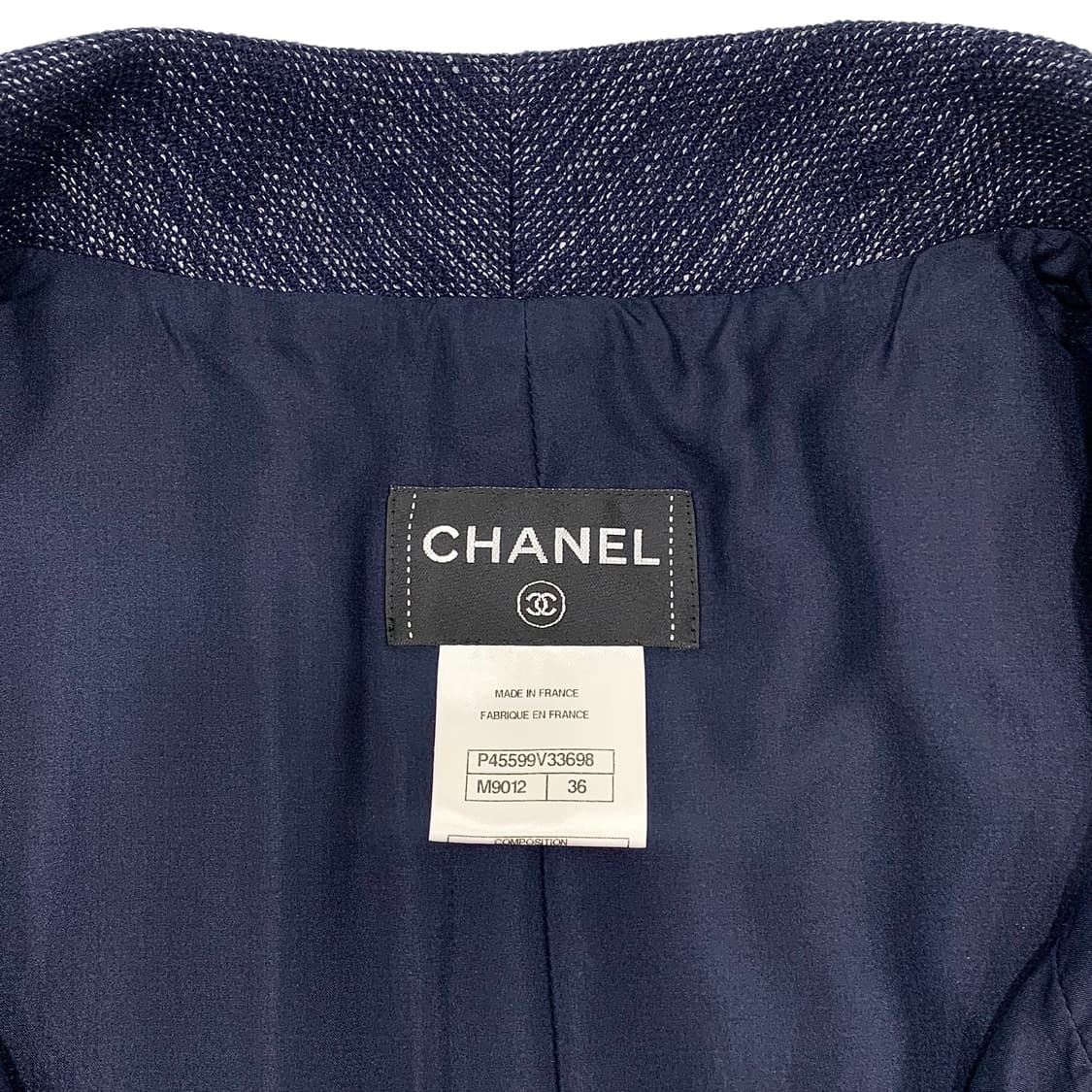 샤넬 트위드 CC 단추 반팔 미디 원피스 상품이미지5