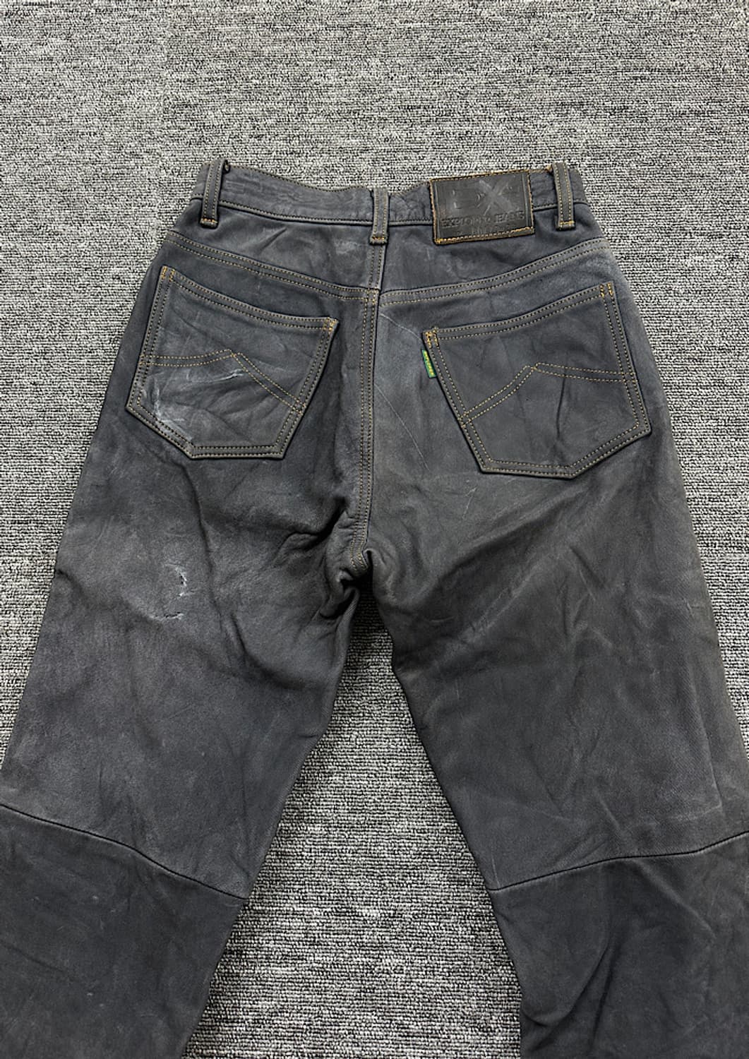 쿠시타니 빈티지 가죽 팬츠  상품이미지3