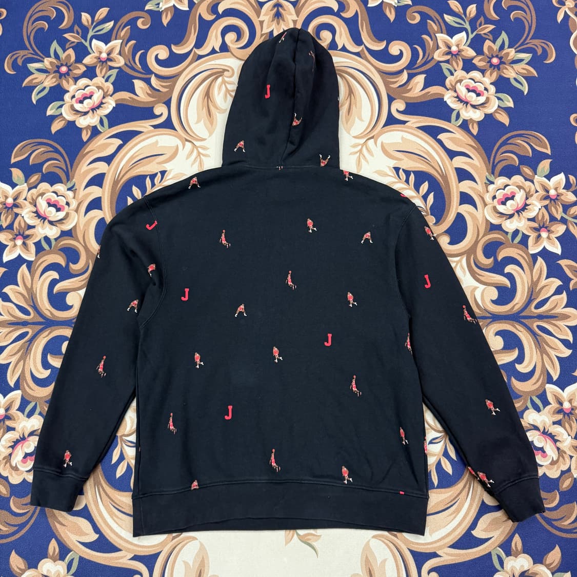 (XL)나이키 조던 에센셜 AOP 후드티셔츠(블랙) 상품이미지5