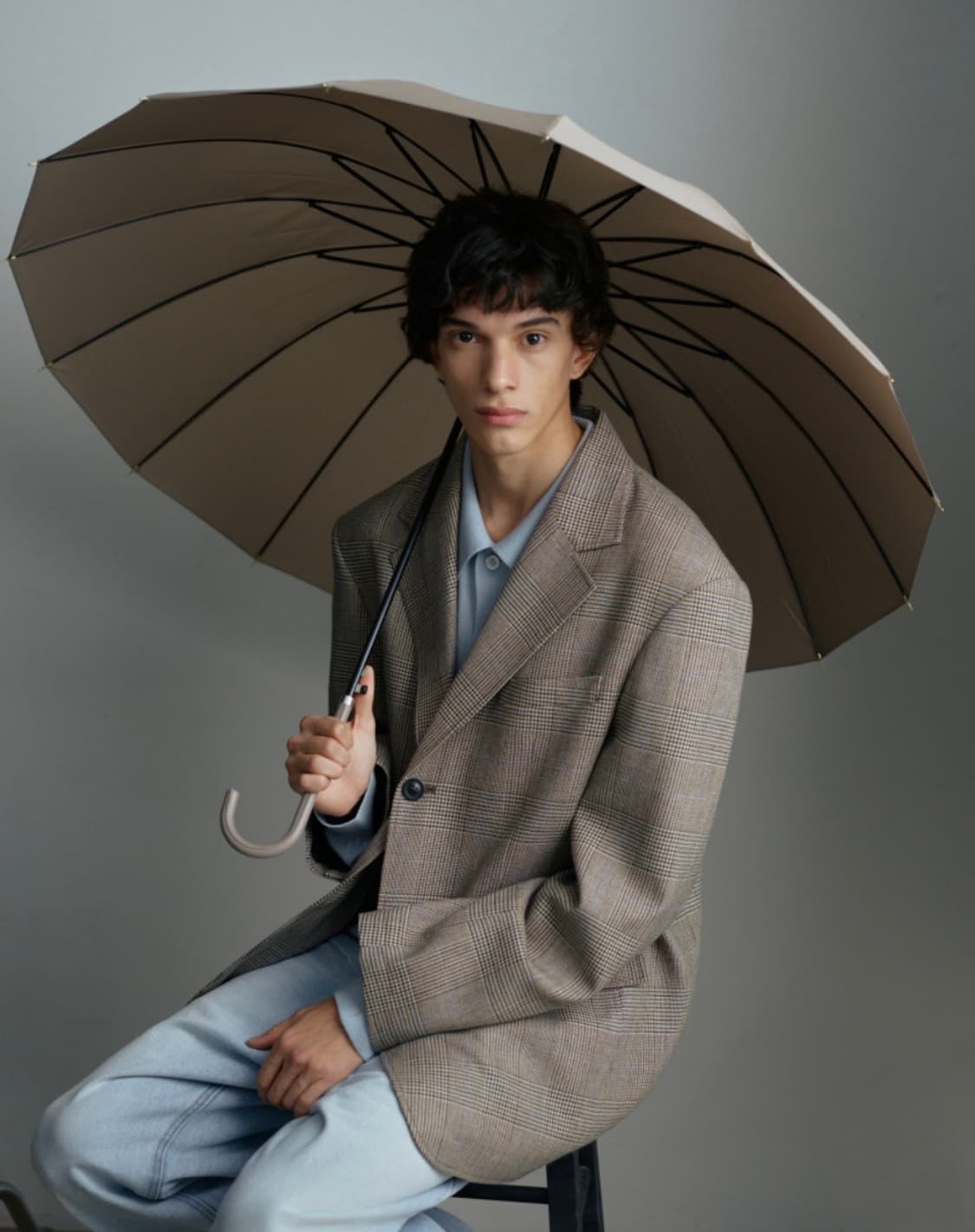 쿠어 글렌 체크 울 오버사이즈 블레이저 (M, 새상품) 상품이미지8