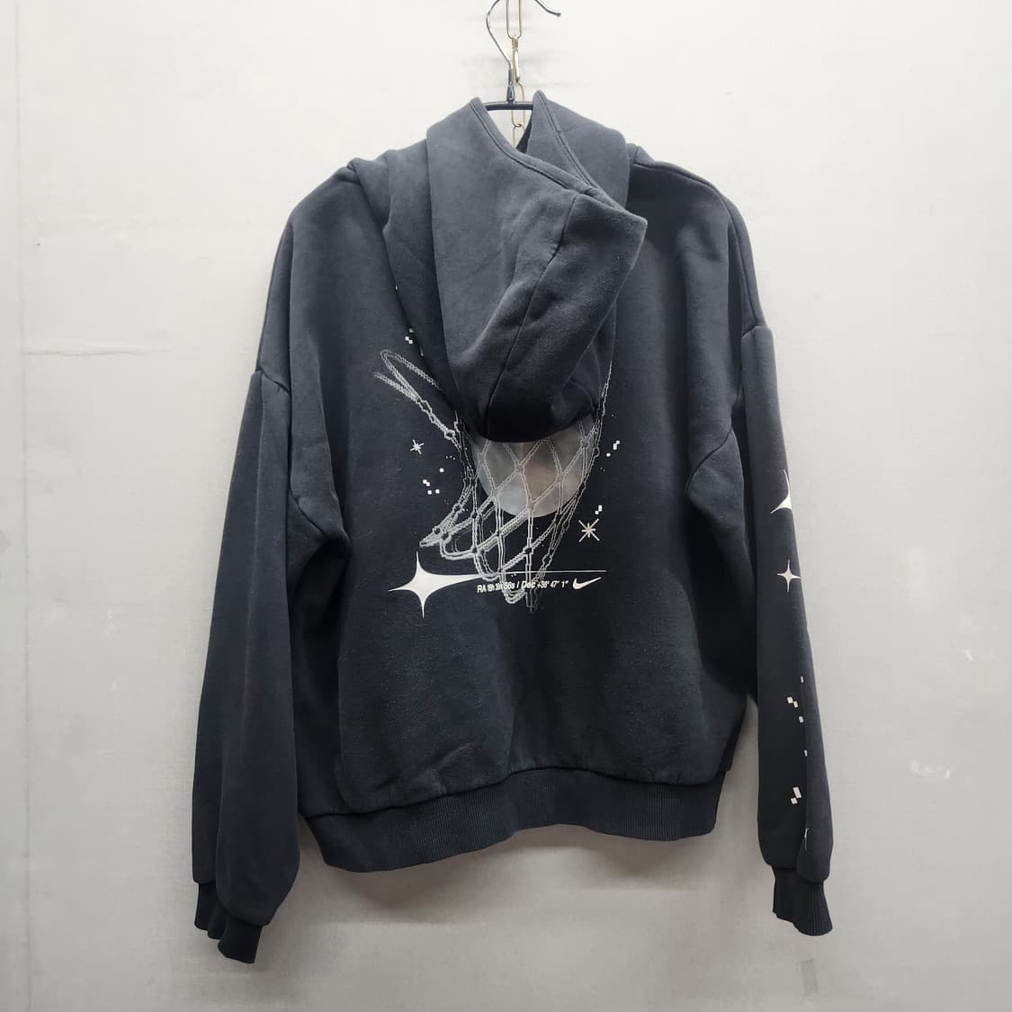 나이키 백 빅 프린팅 반크롭 후드티 XL 상품이미지4