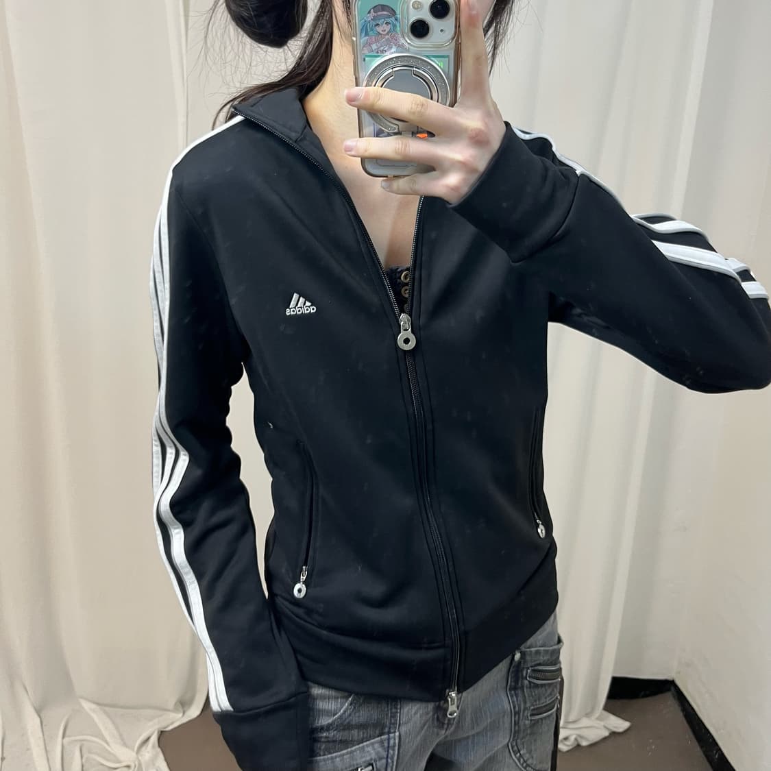 Adidas black two-way jersey 상품이미지3