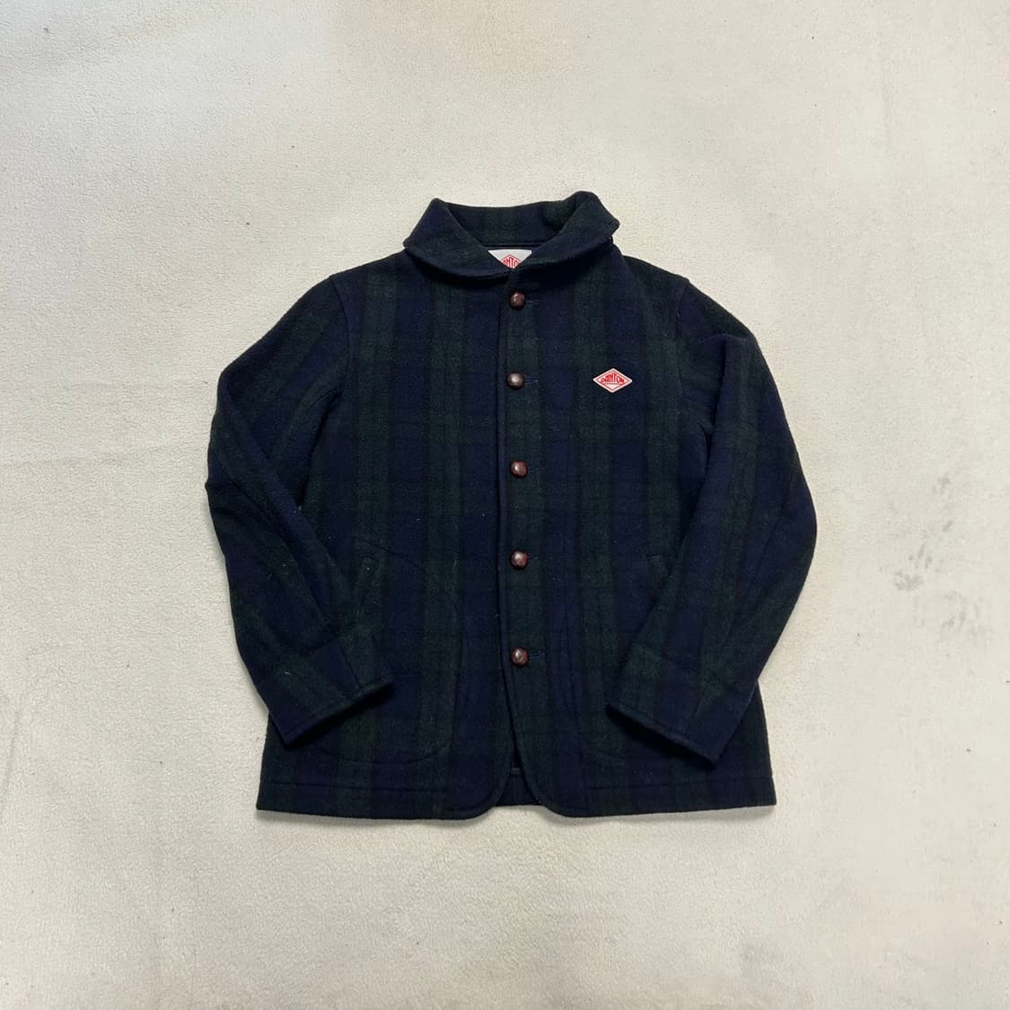 Danton Green Check Wool Short Coat 상품이미지4