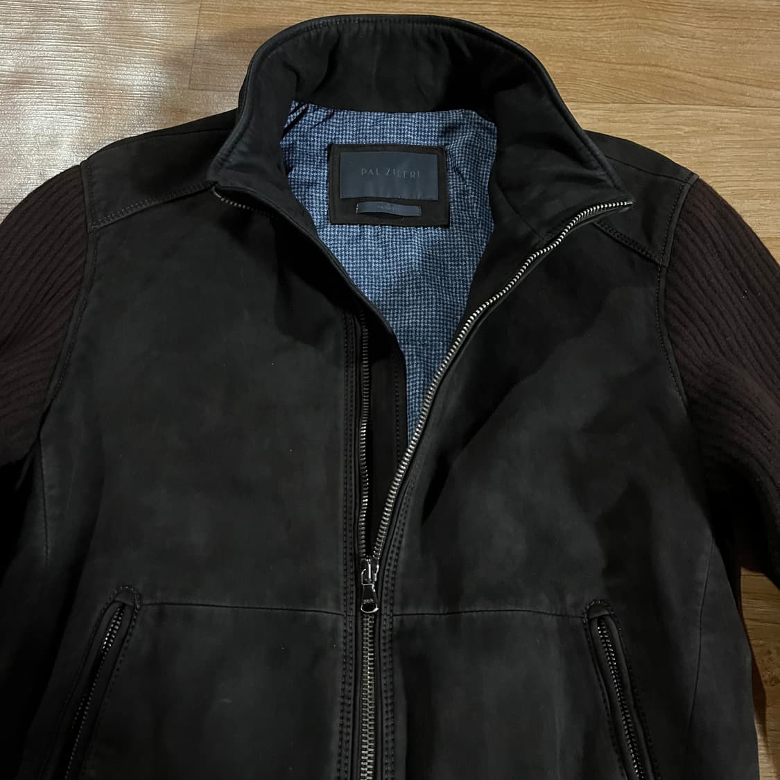 [95] 빨질레리 니트 가죽자켓 상품이미지2