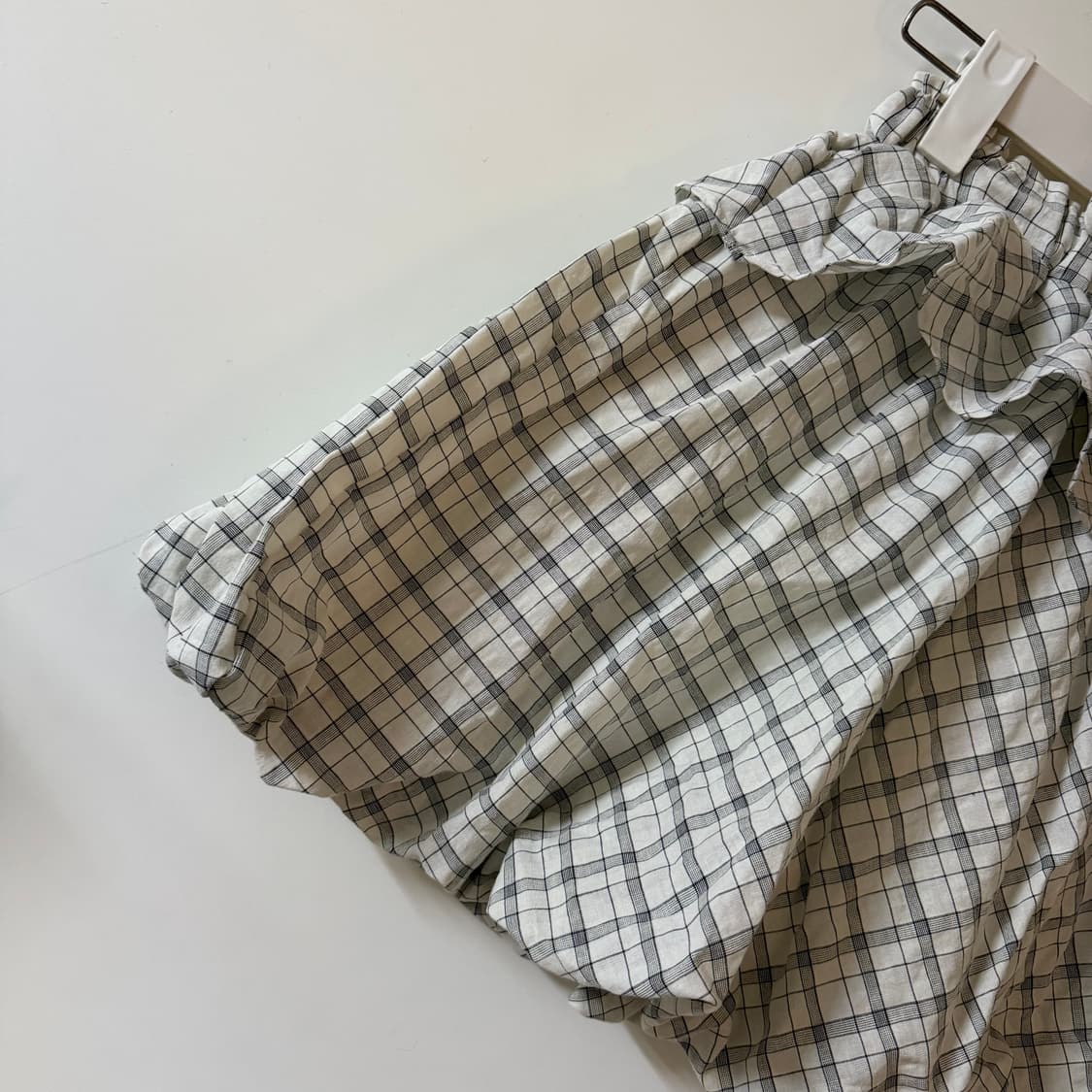 새상품 여자 프릴 체크 스커트 상품이미지2