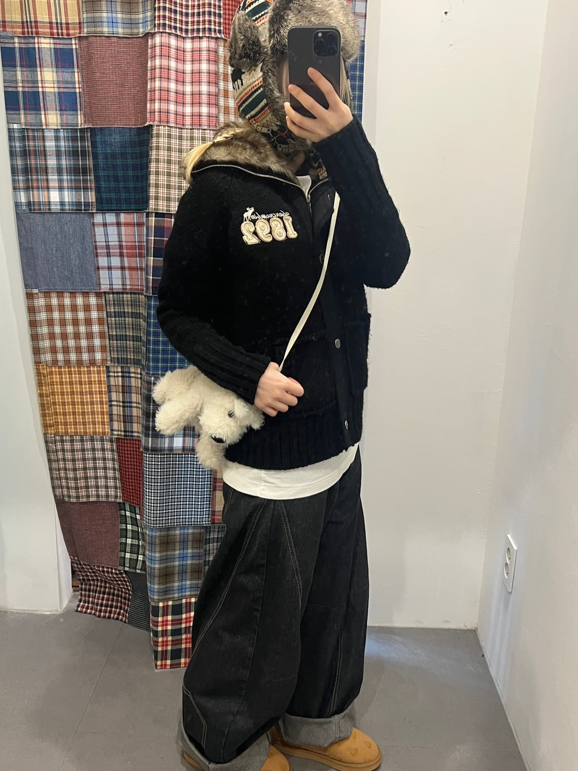 아베크롬비 니트 퍼 집업 상품이미지1