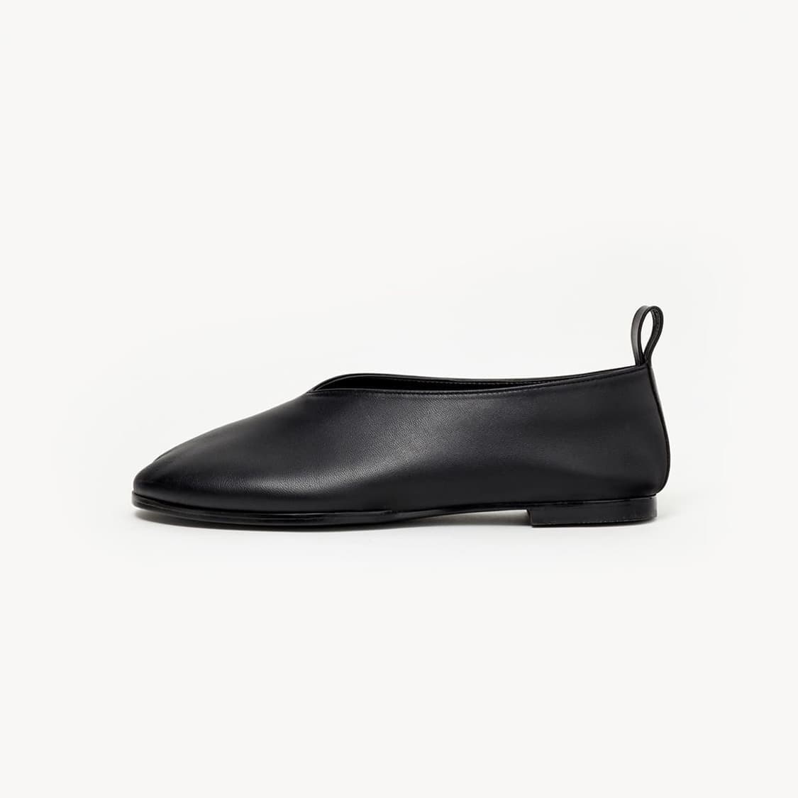 문달 Egg Flat Shoes in Black 245 교환 상품이미지2