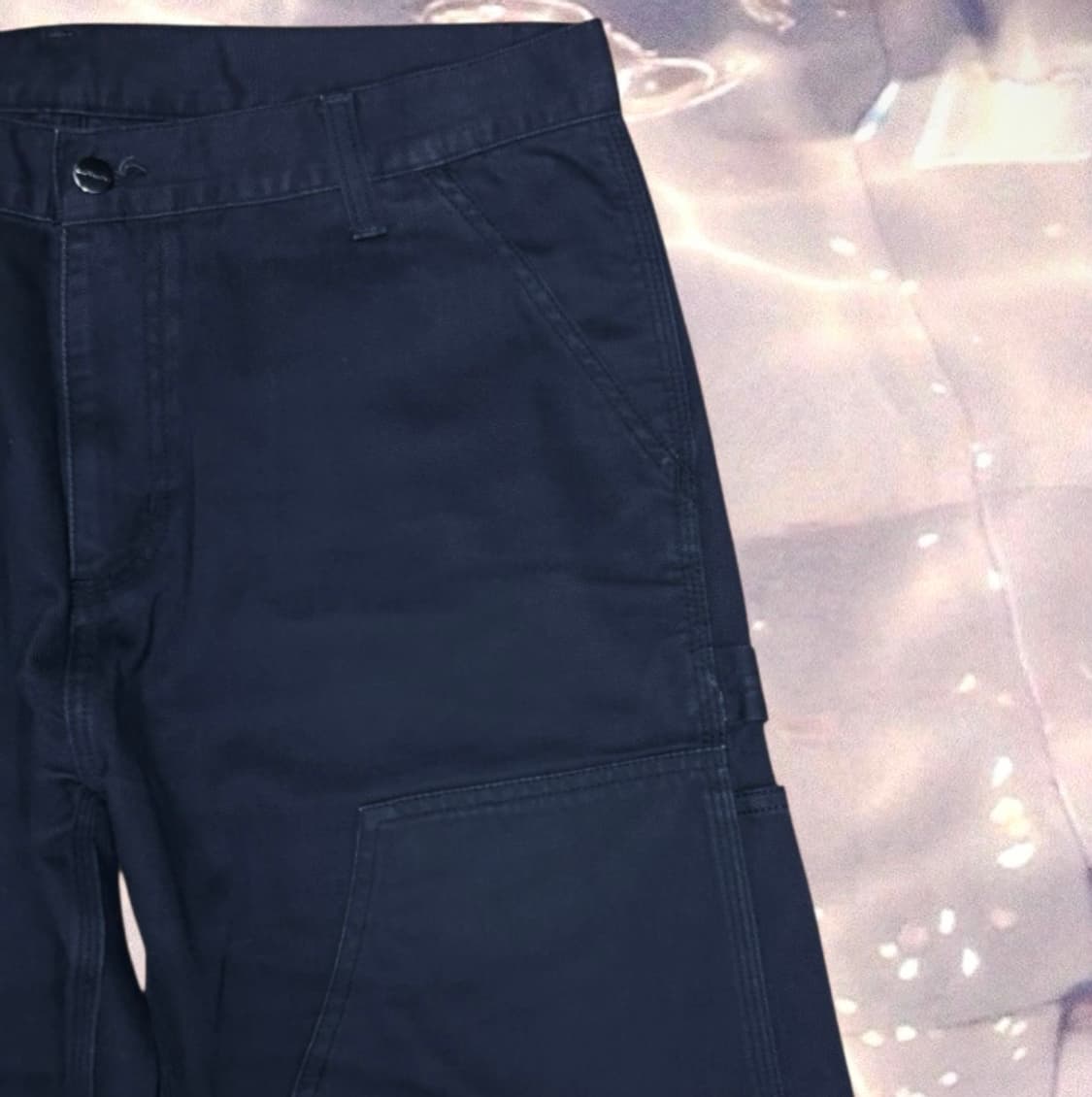 칼하트 더블니 카펜터 와이드 워크 팬츠 블랙 36 상품이미지5