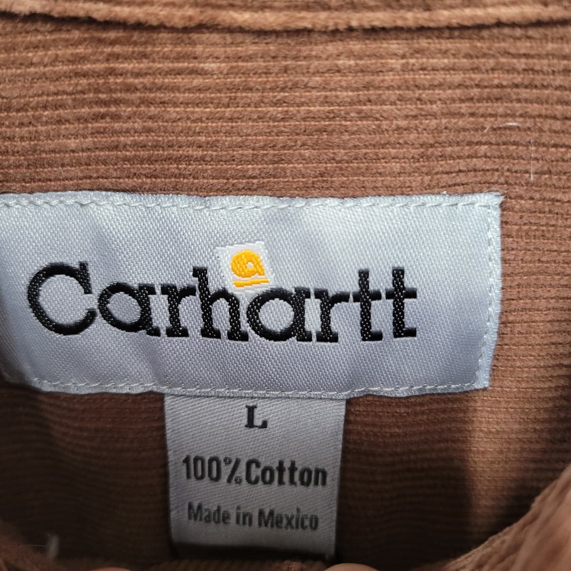 Carhartt 칼하트 코듀로이 셔츠 브라운 상품이미지4