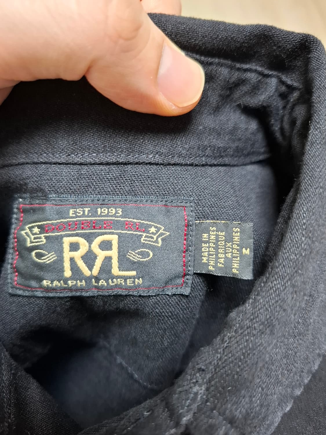 M 더블알엘 웨스턴 셔츠 블랙 상품이미지2