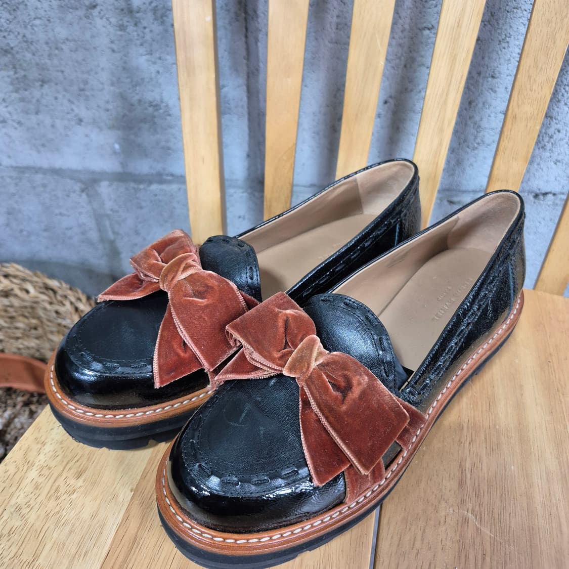 소니아리키엘 sonia rykiel 리본슈즈 38 하구미룩/모리룩 상품이미지5