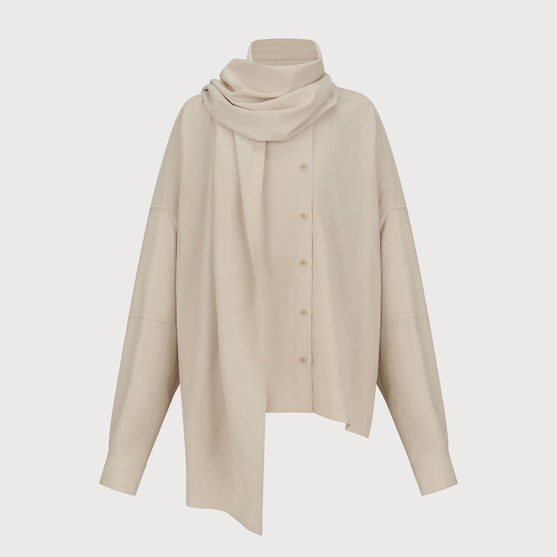 ETHOS 에토스 스카프 블라우스 상품이미지1