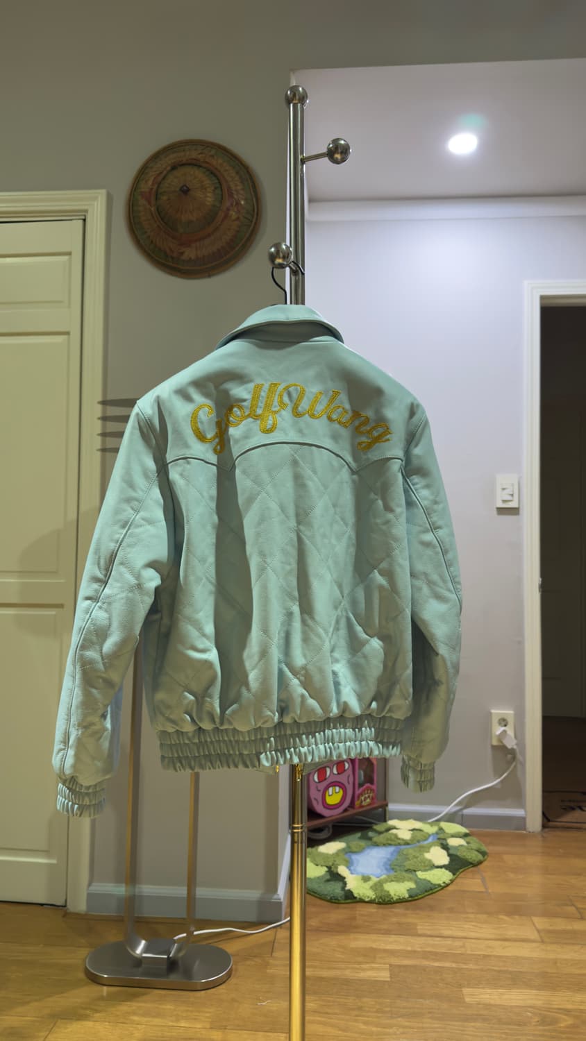 골프왕 Golf Wang Quilted Leather Jacket 상품이미지2