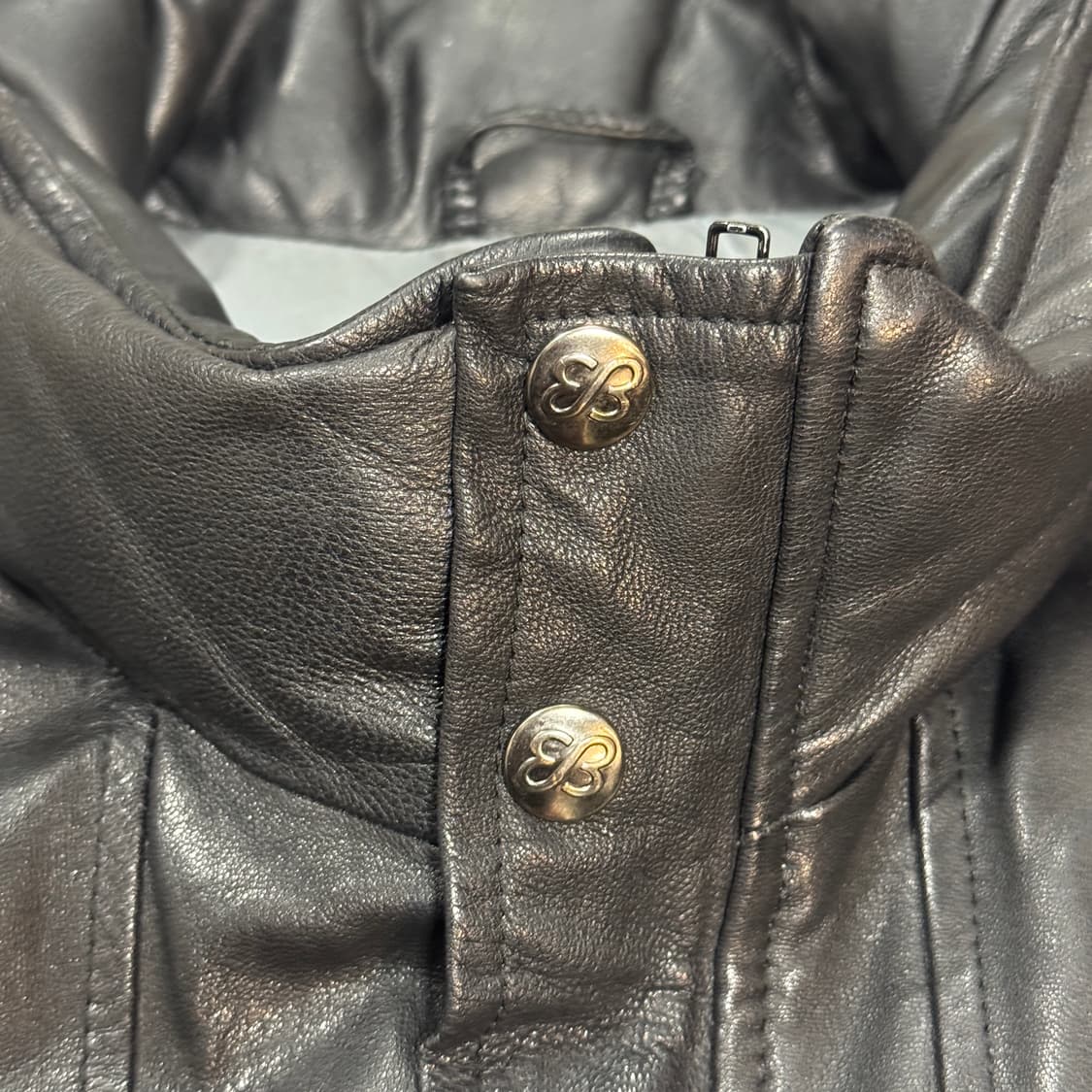 빈티지 80 90s Eddie Bauer 에디바우어 레더 구스다운 자켓 상품이미지5