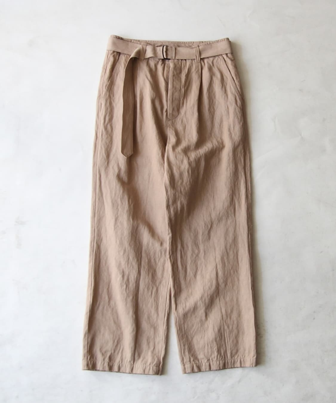 네스트로브컨팩트 도스킨 코튼린넨 벨티드 팬츠 상품이미지1