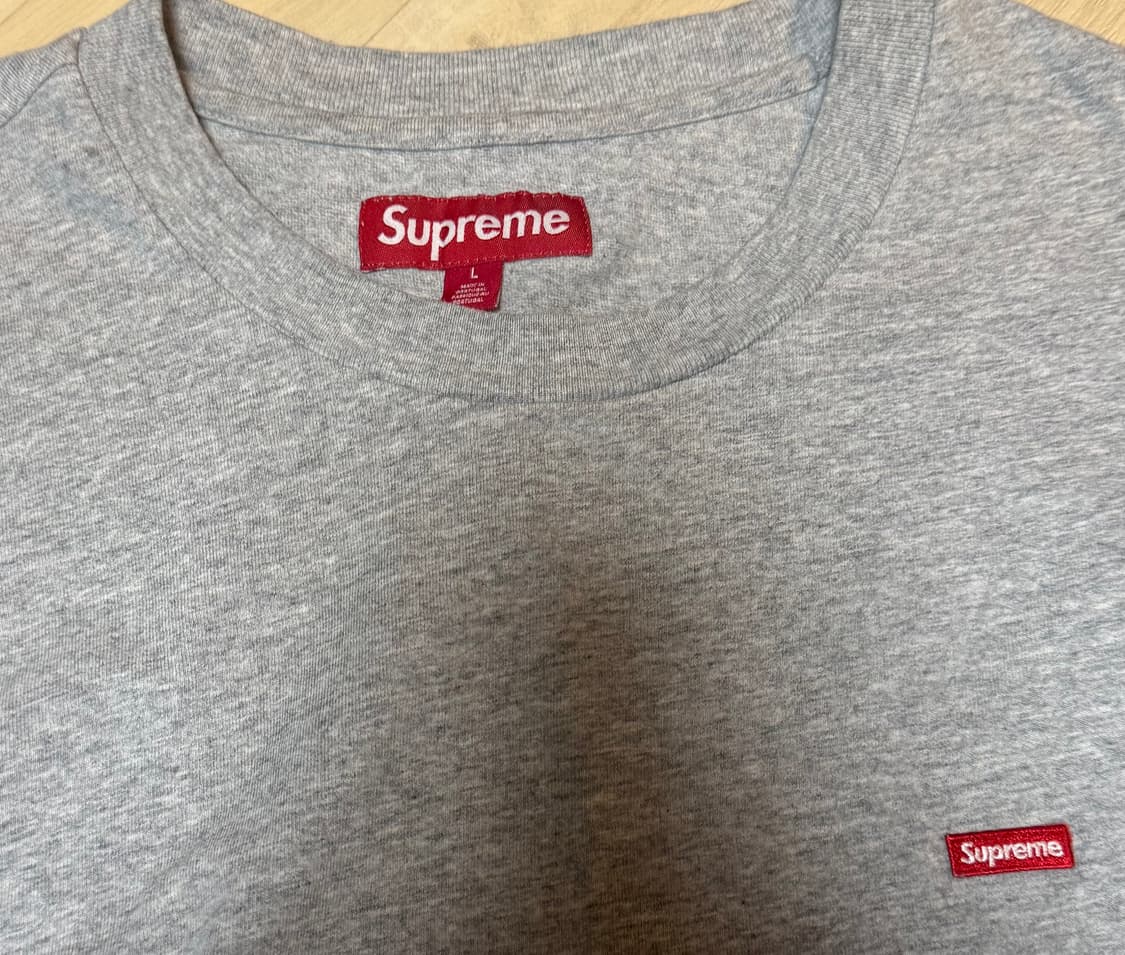 슈프림 롱슬리브 그레이 L 상품이미지2