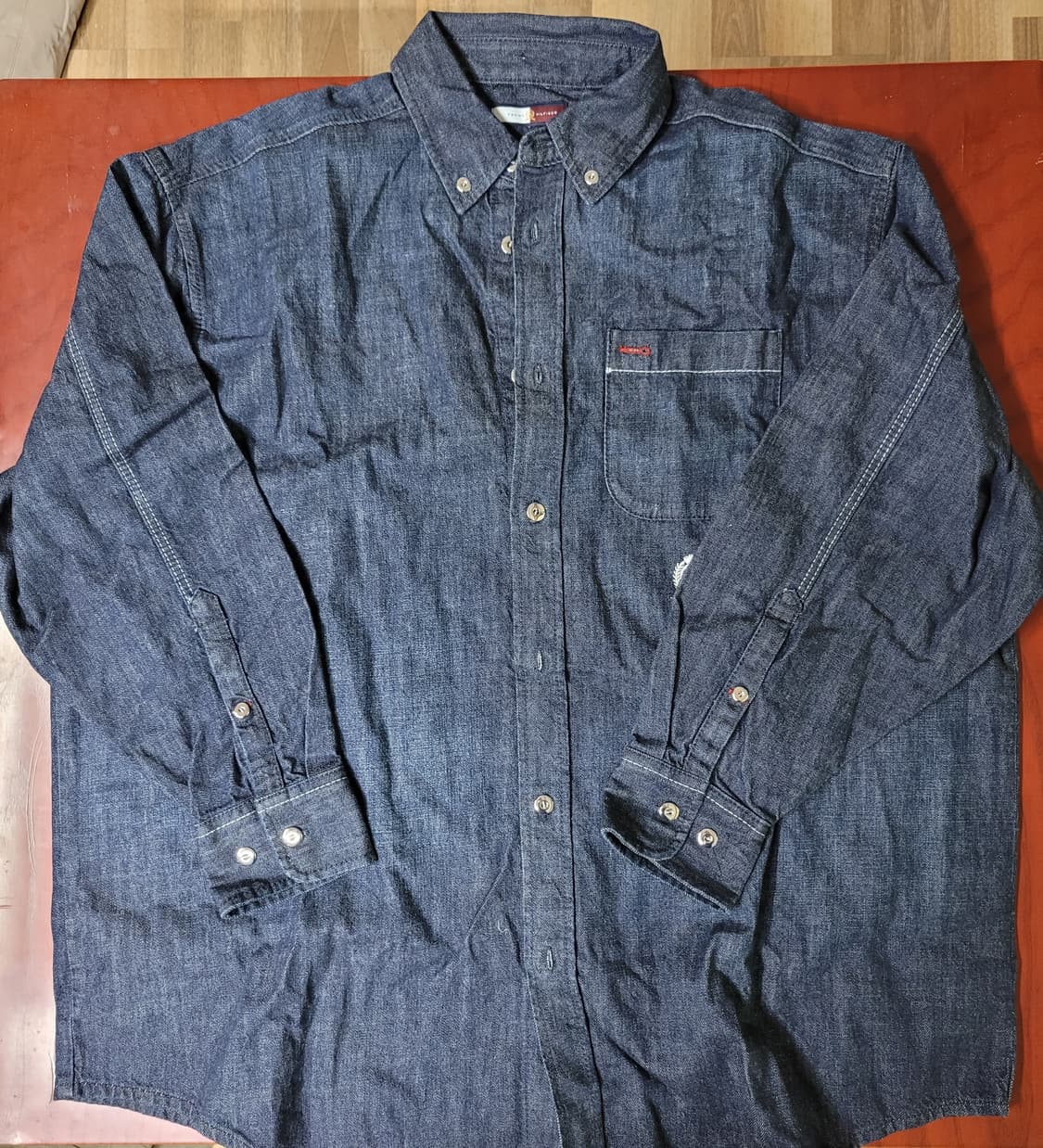 타미힐피거 이준호 데님 워크 셔츠 상품이미지1