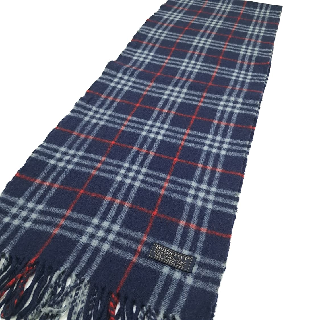 MX229 버버리 네이비 노바체크 램스울 목도리 머플러 상품이미지6