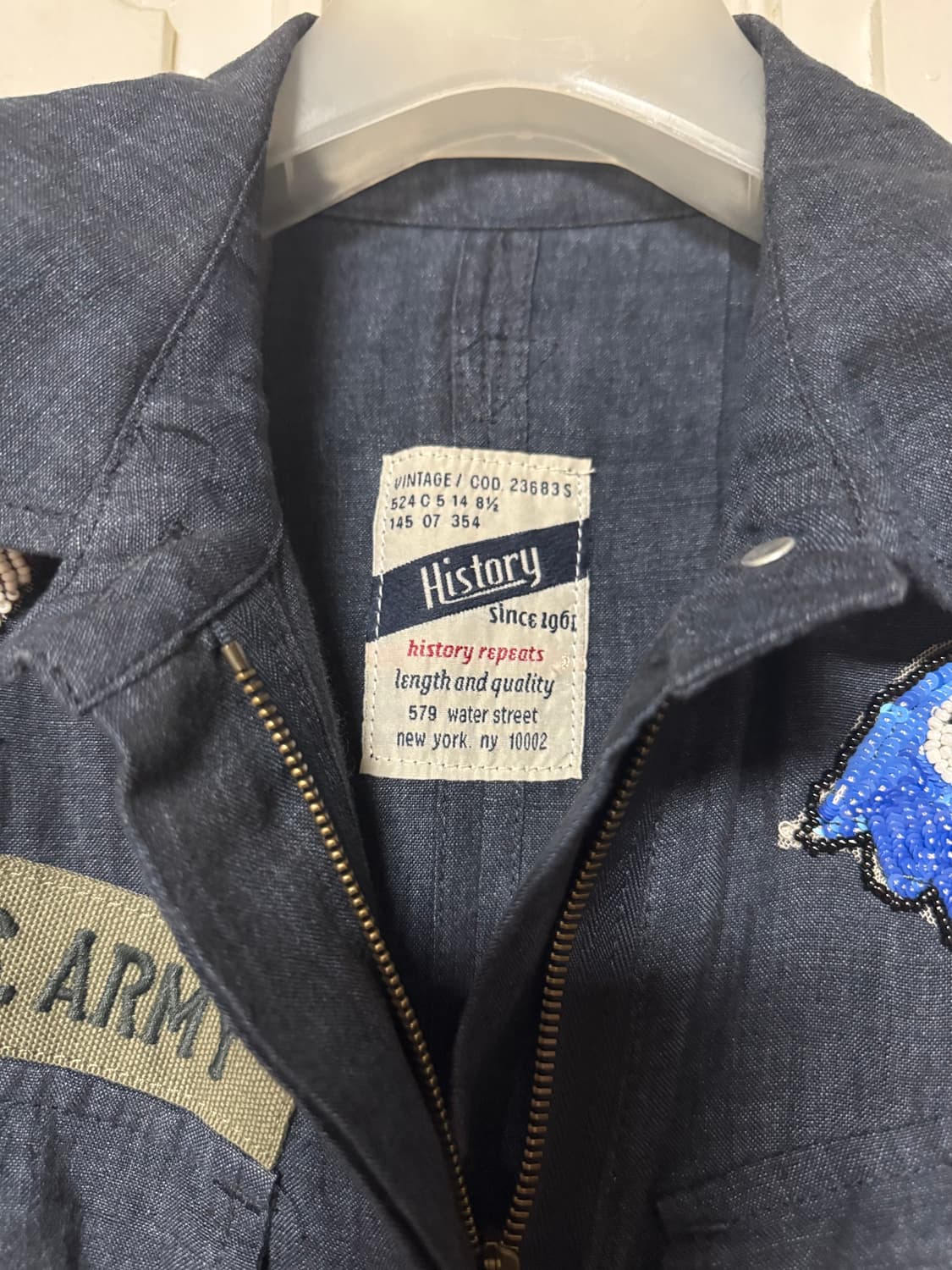 톰그레이하운드 History Repeats 린넨 집업 자켓 상품이미지3